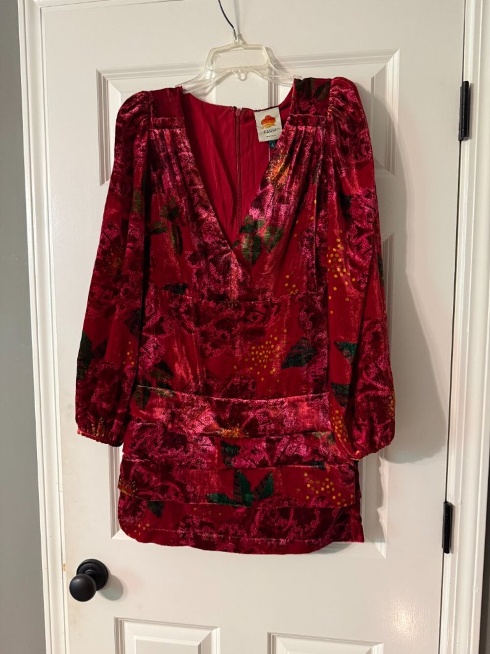 **Shiny Flowers Mini Dress By Farm Rio**